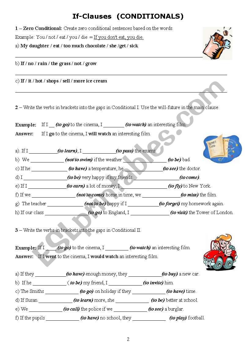 conditionals worksheet