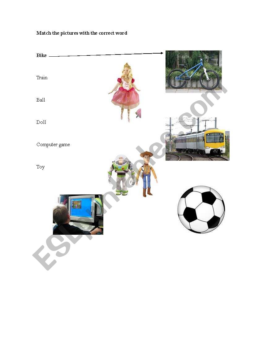 Toys  worksheet