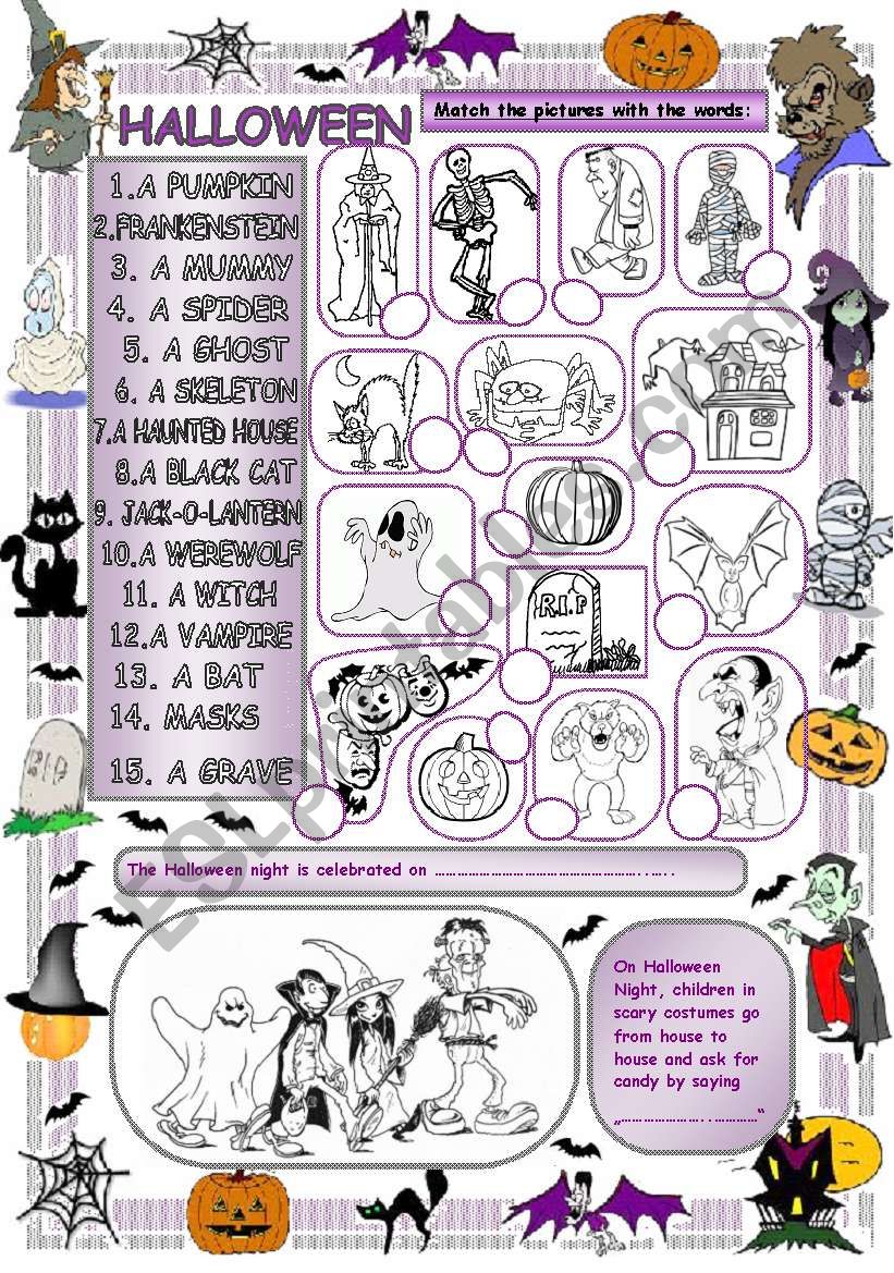 Elementary Vocabulary Series16 - Halloween