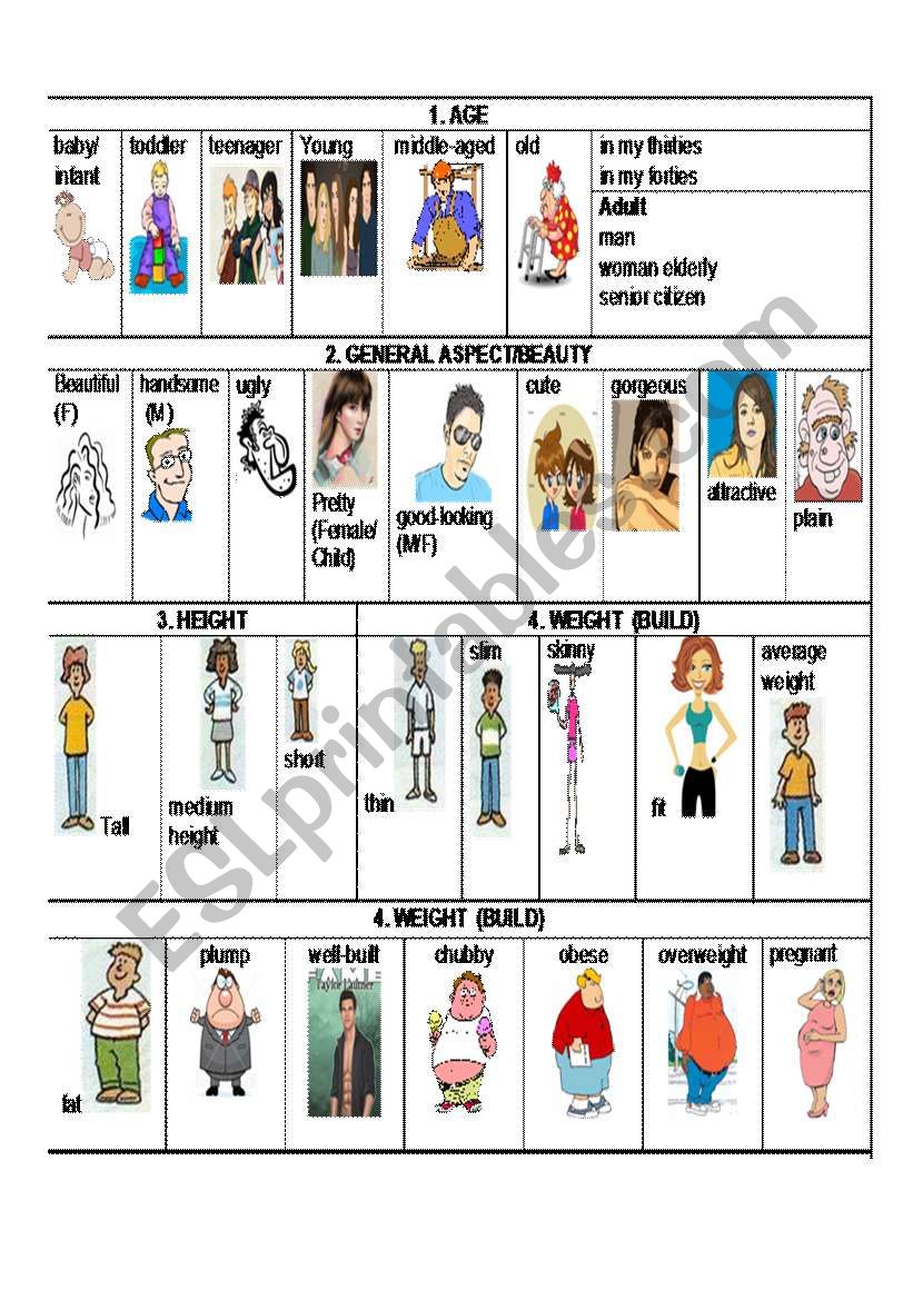 PHYSICAL FEATURES (1) worksheet