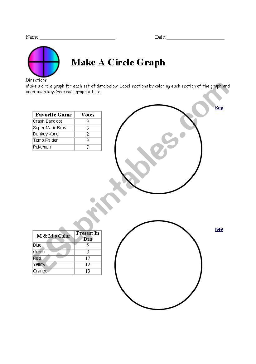 Circle Graph worksheet