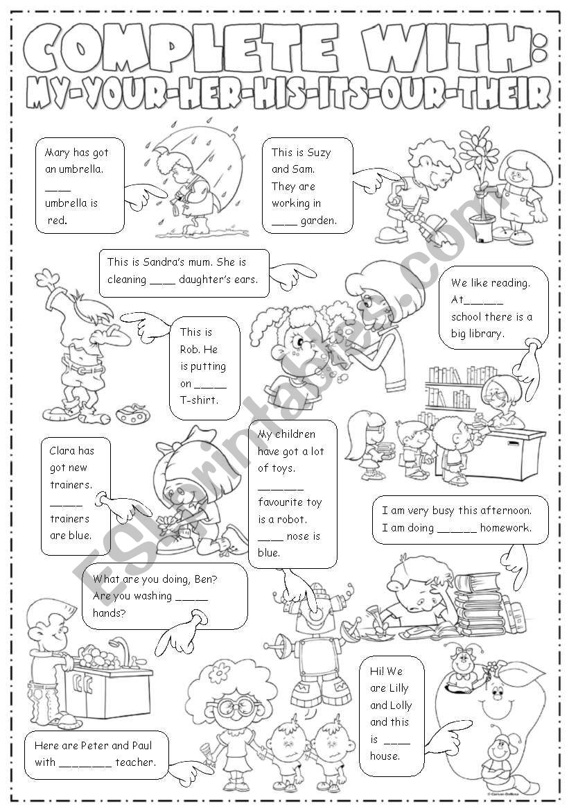 possessive-adjectives-esl-worksheet-by-alenka