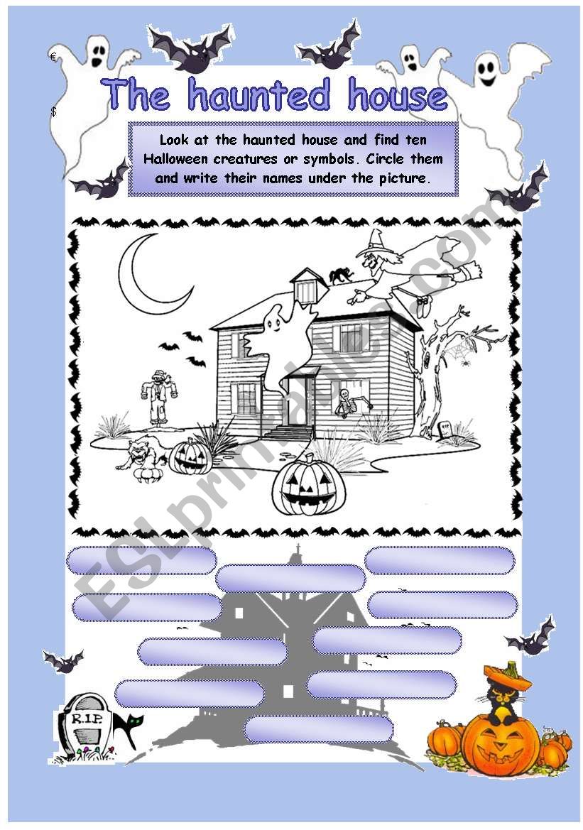 The Haunted House worksheet