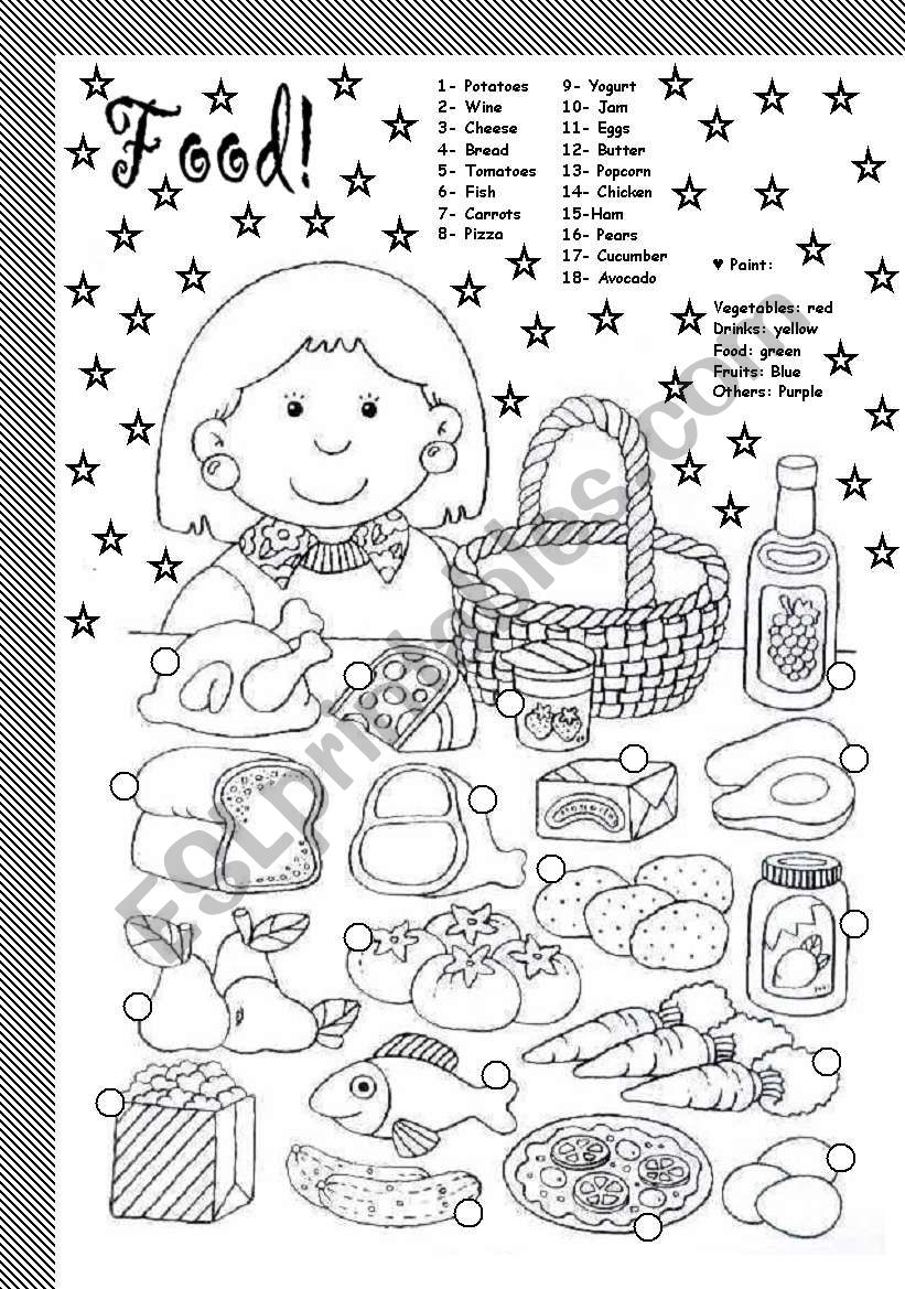 food worksheet