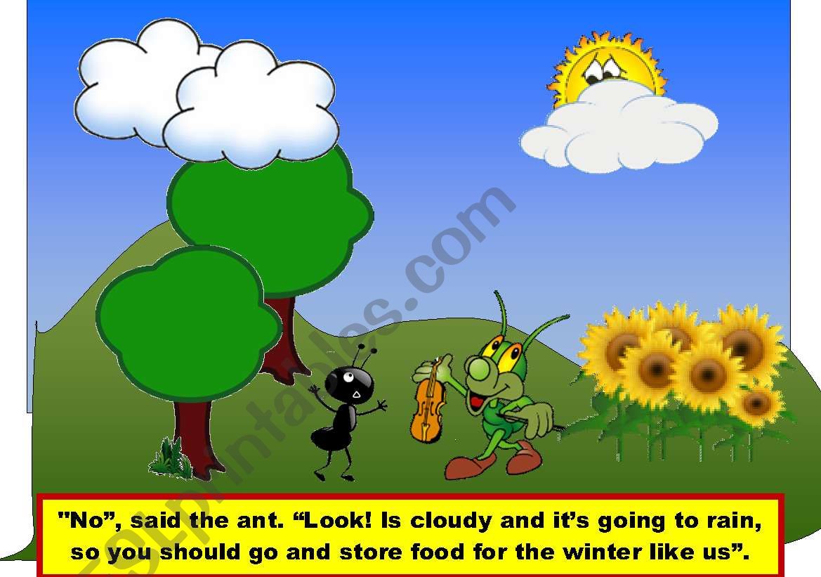 The grasshopper and the ants 2/2