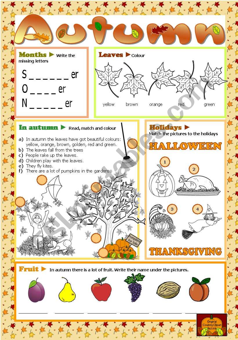 autumn-esl-worksheet-by-tecus