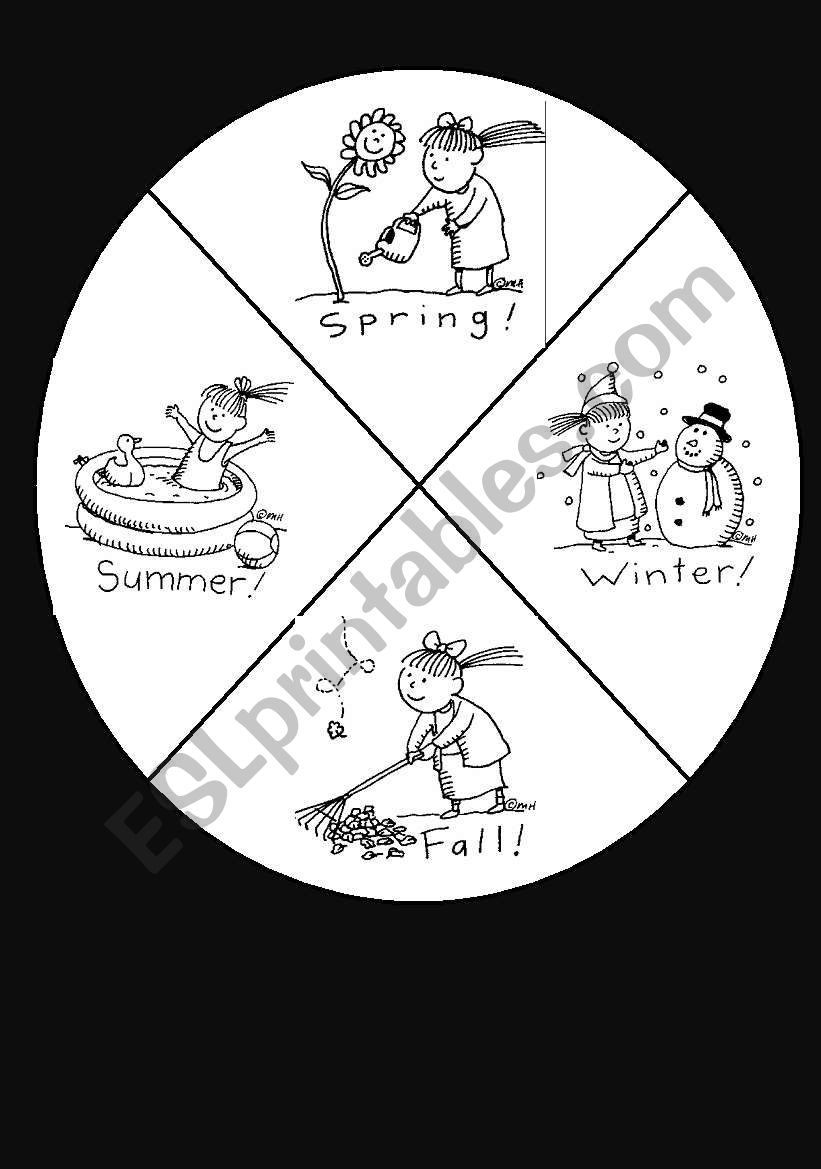 Seasons Wheel worksheet