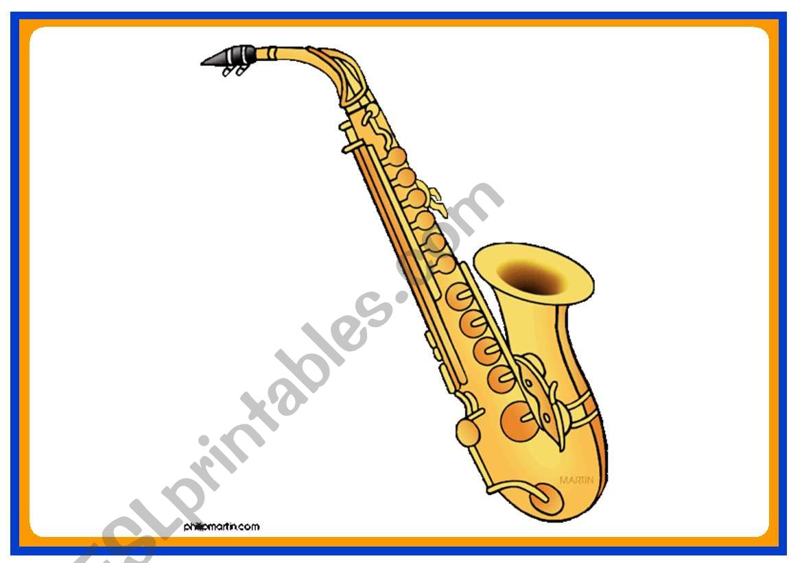 Musical instruments flashcards 2
