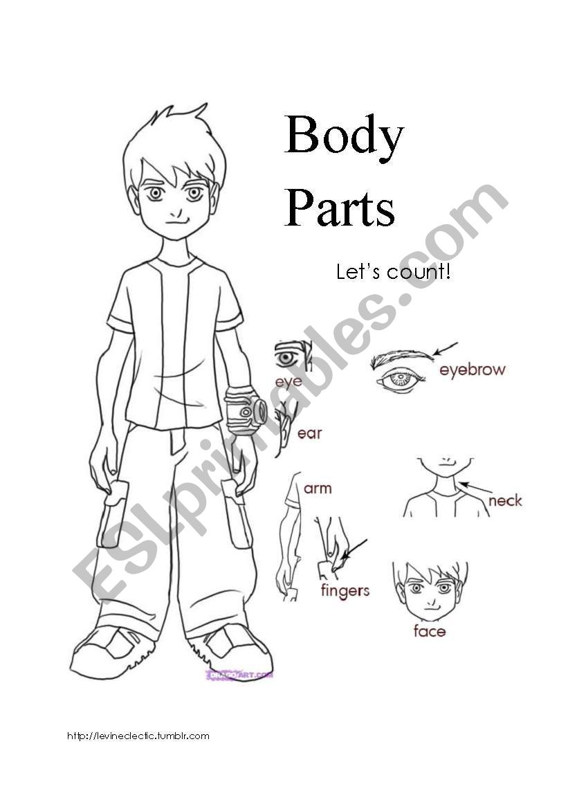 Body Parts worksheet