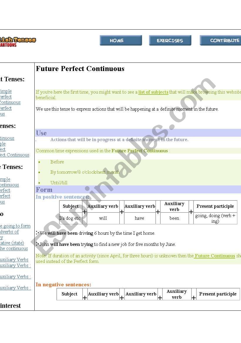 english grammar worksheet