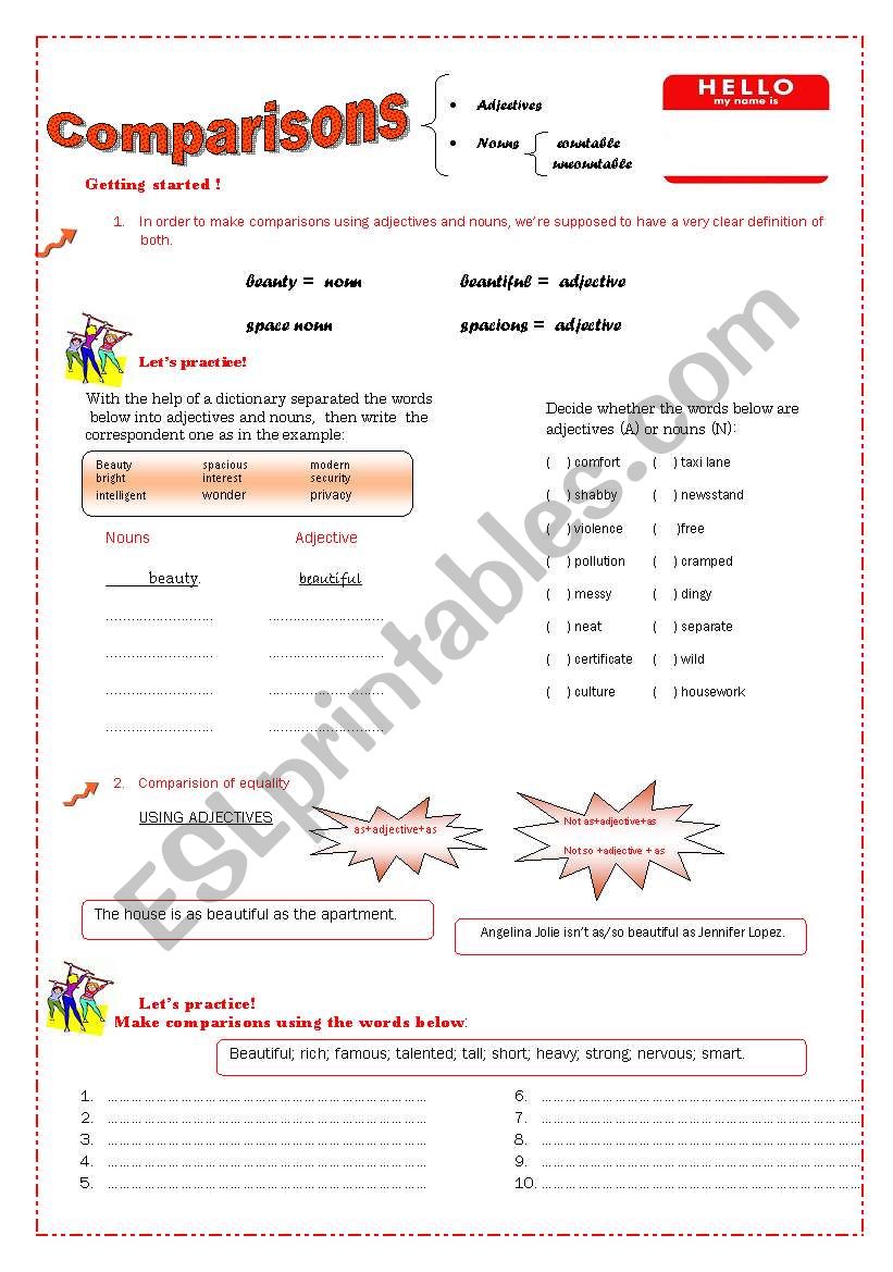 comparisons-using-adjectives-and-nouns-esl-worksheet-by-cristiane-prates