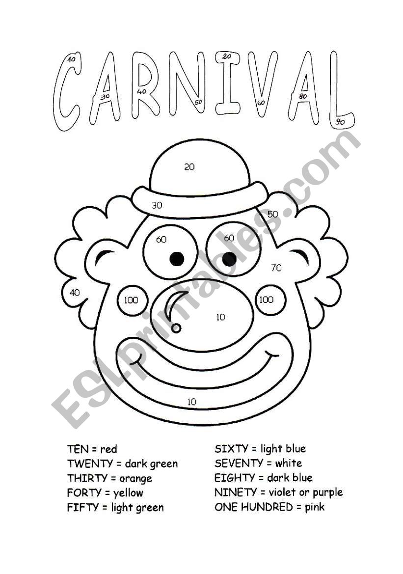 carnival worksheet