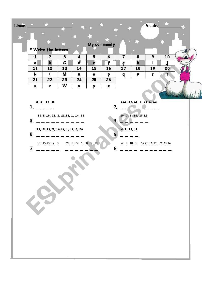 Word formation worksheet