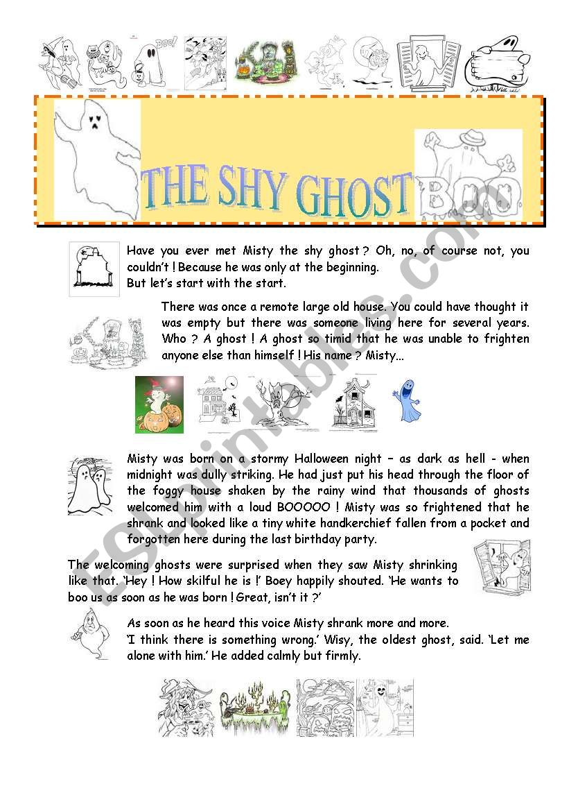 a newborn ghost : so timid ! - a Halloween tale.