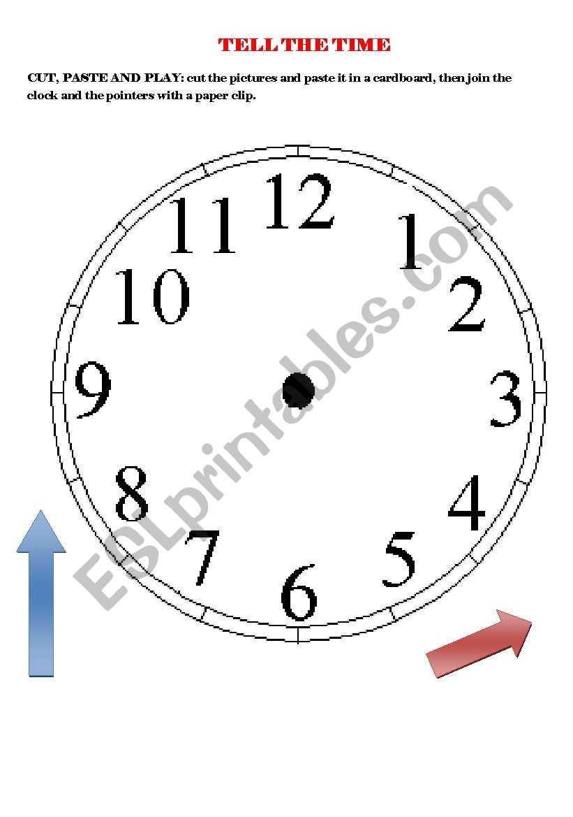 tell the time worksheet