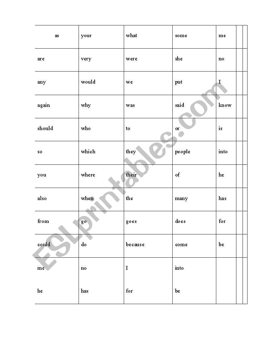 Power Words 9English) worksheet