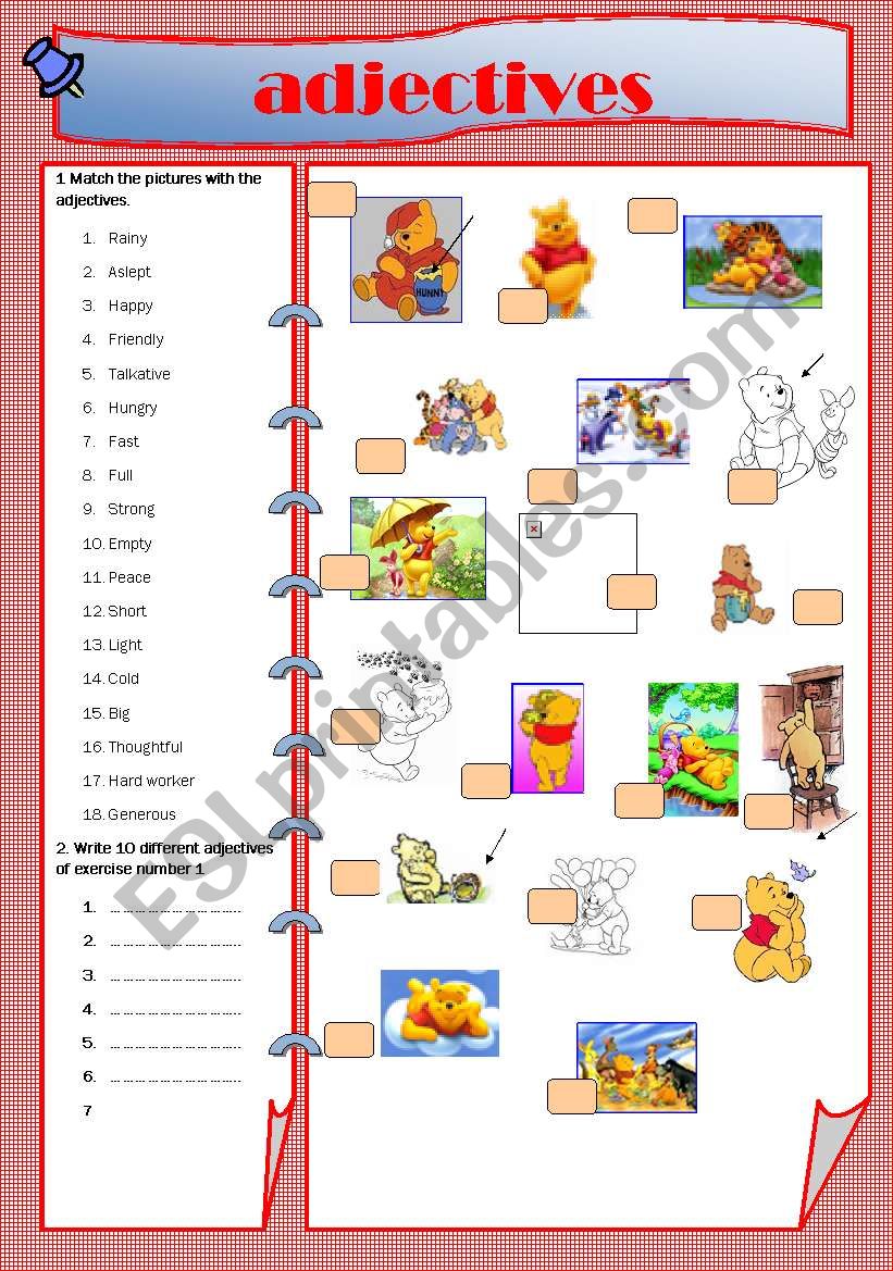 ADJECTIVES worksheet