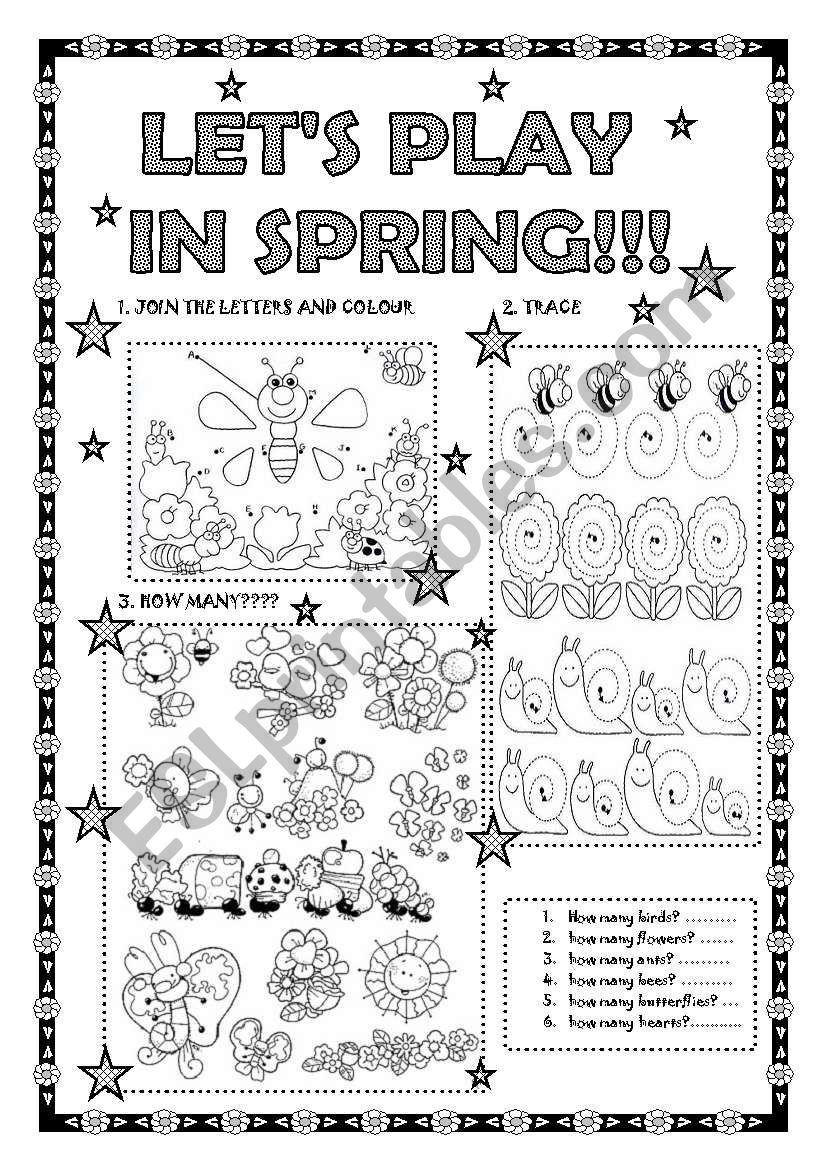 LETS PLAY IN SPRING!!! FOR LITTLE KIDS!! FULLY EDITABLE!