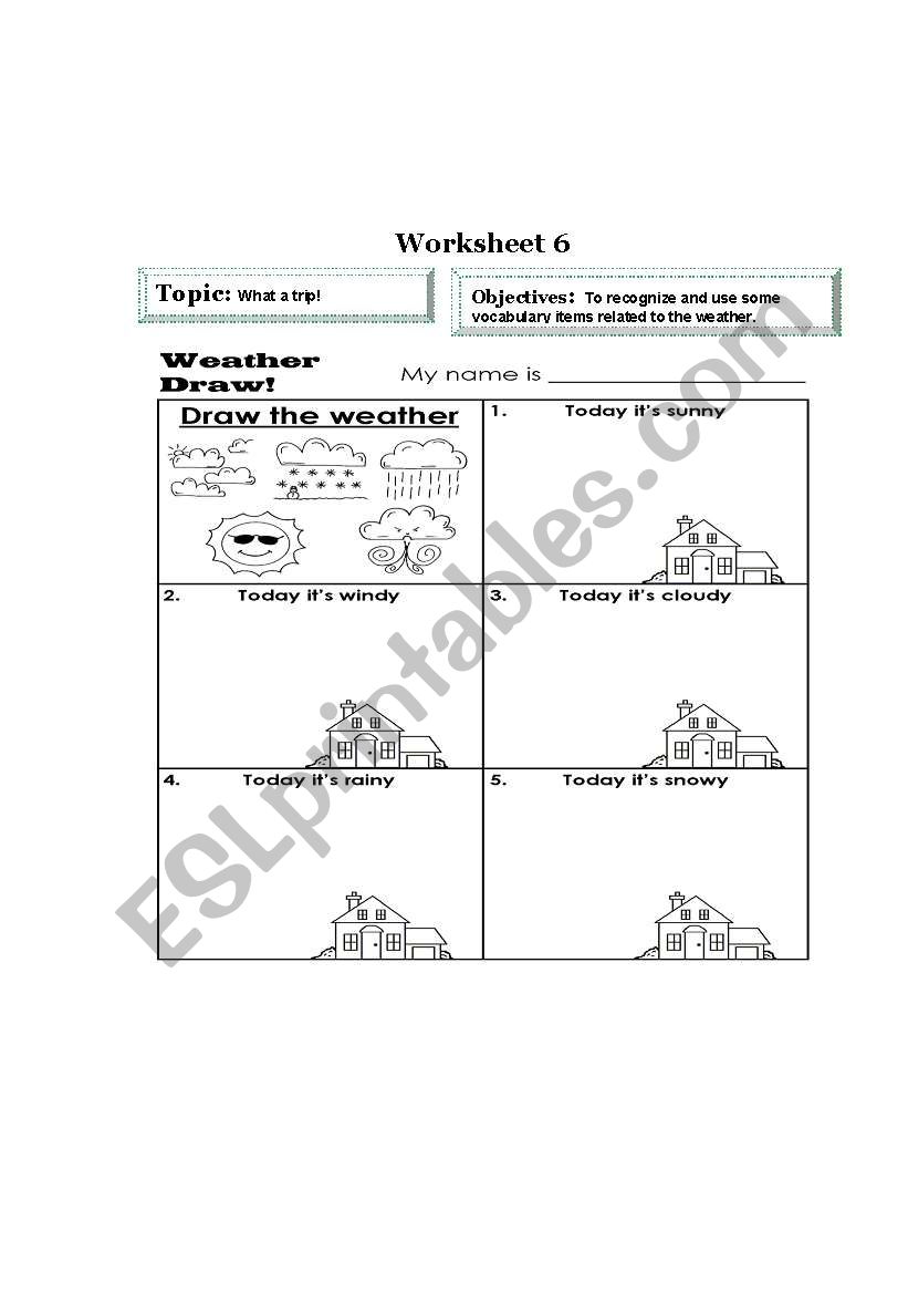 the weather  worksheet