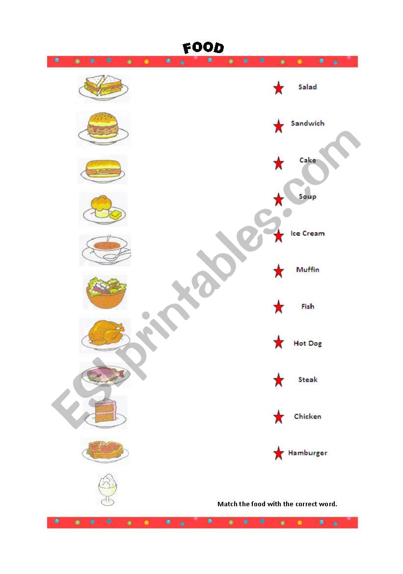 Food worksheet