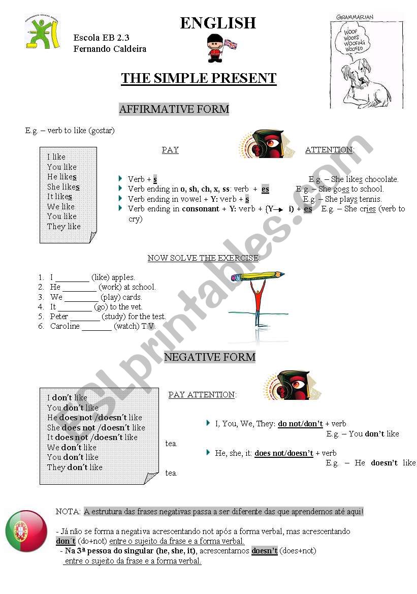 Simple Present worksheet