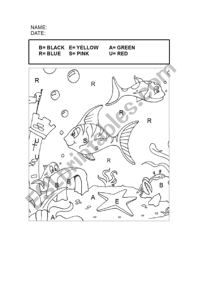 COLOUR worksheet