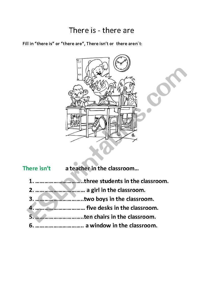 There is-there are worksheet