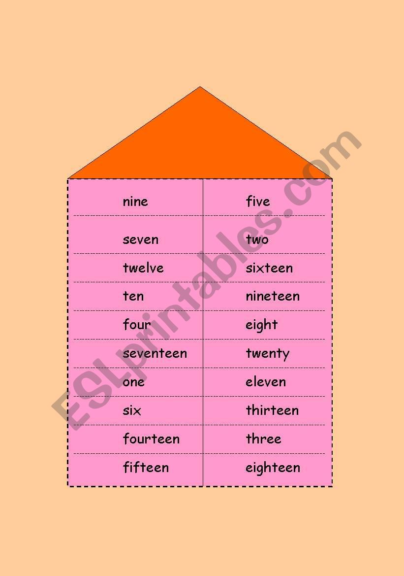 Numbers worksheet