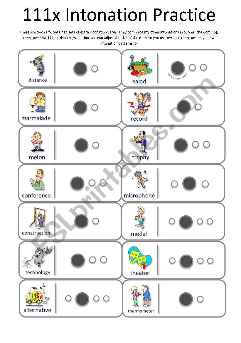 111x Intonation Practice (follow-up on domino)