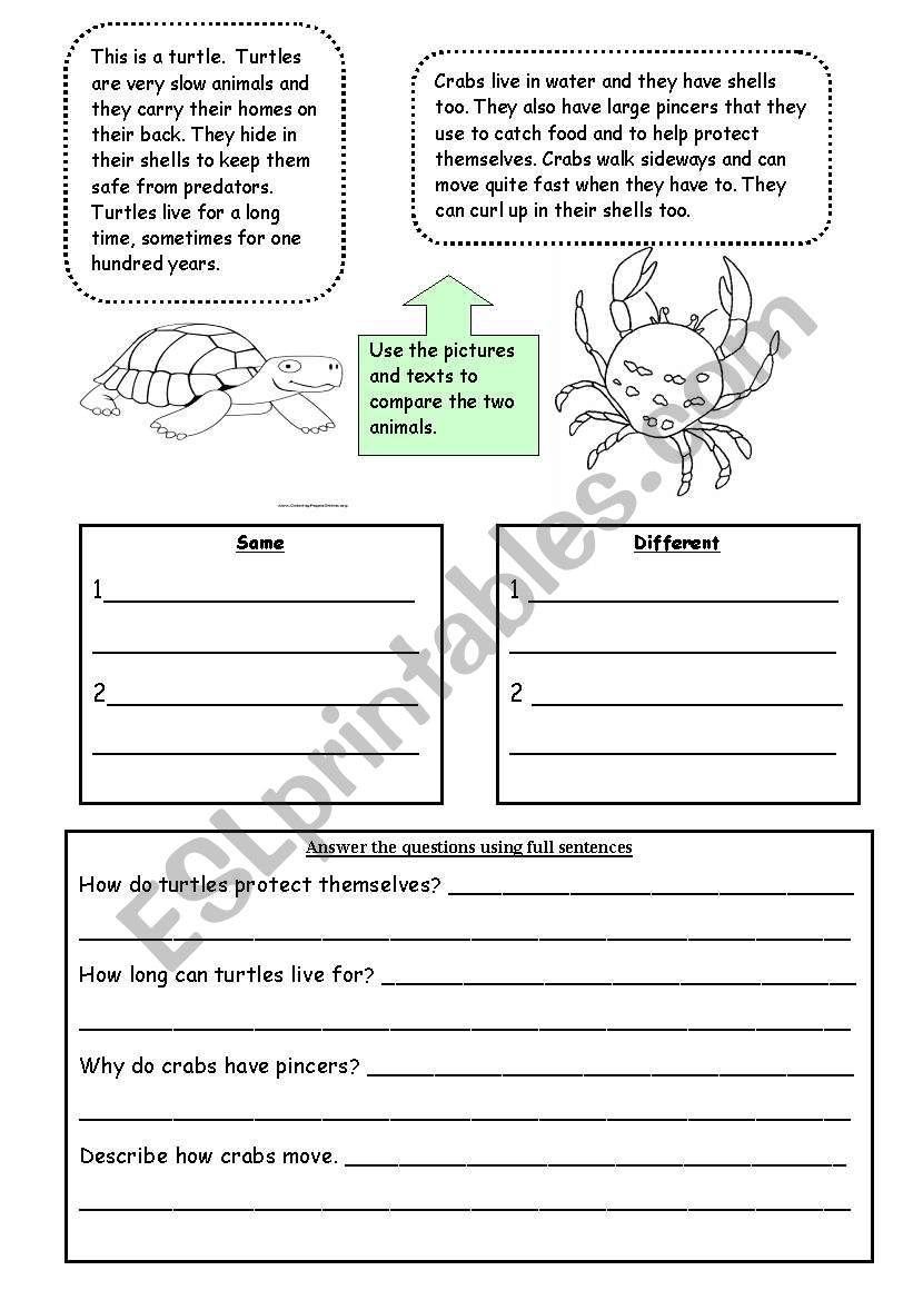 Working with words worksheet