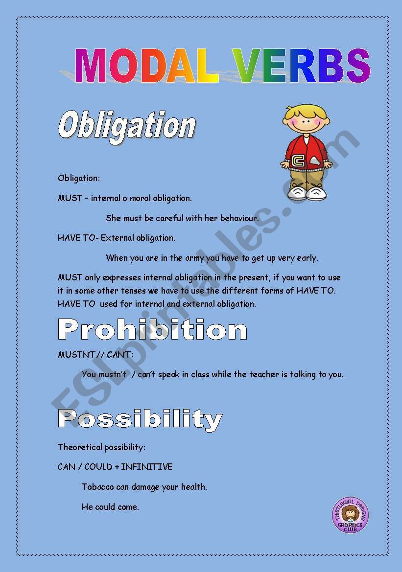 modal verbs worksheet