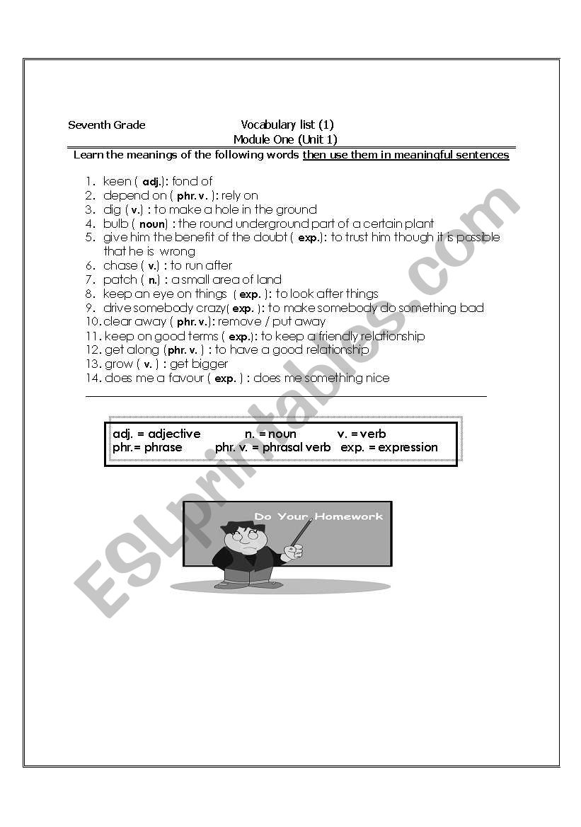 Vocabulary list from Upstream level B1+ ( Unit 1)