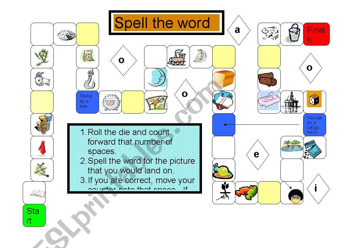 Spell the word worksheet