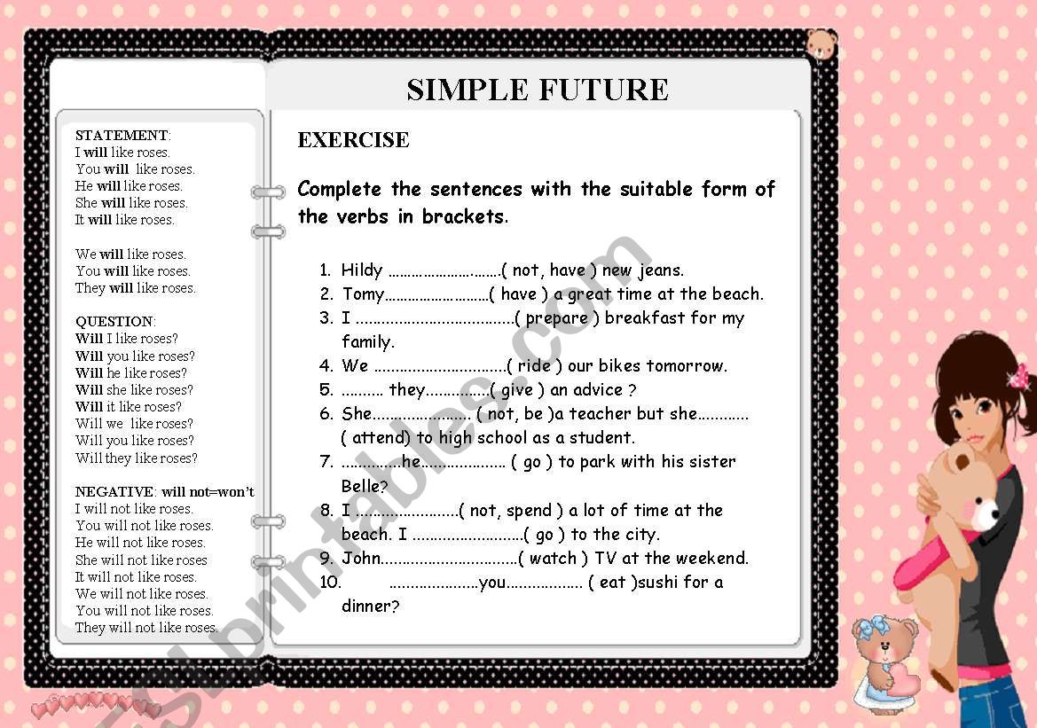 SIMPLE FUTURE - for the beginners TENSES PART 3