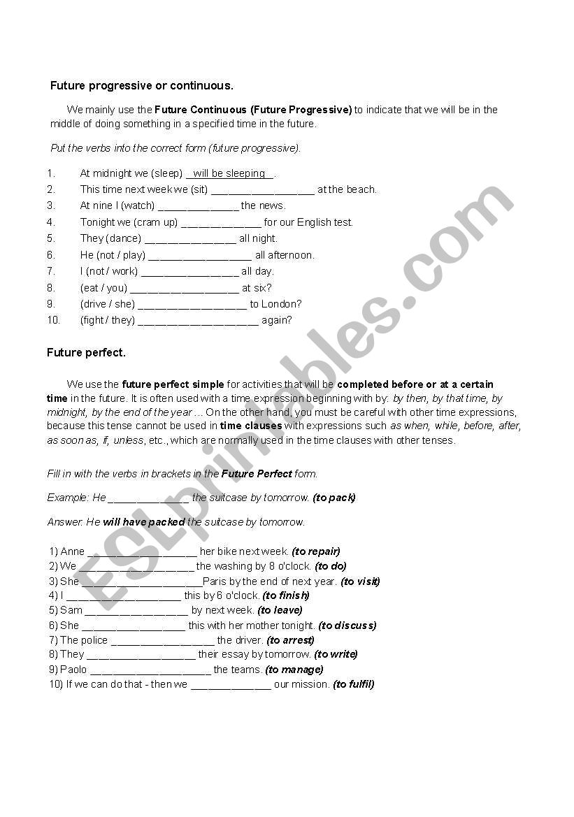 Guia N10 worksheet