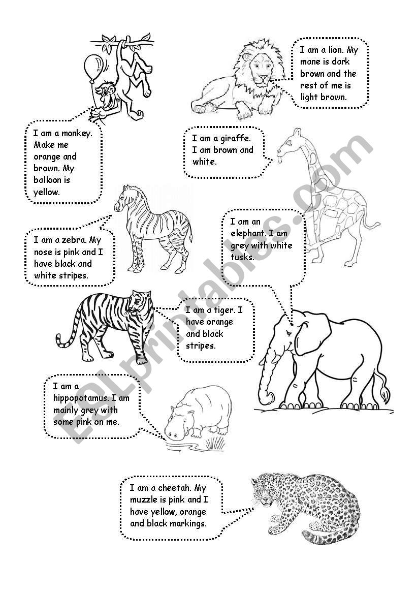 Zoo Animals worksheet