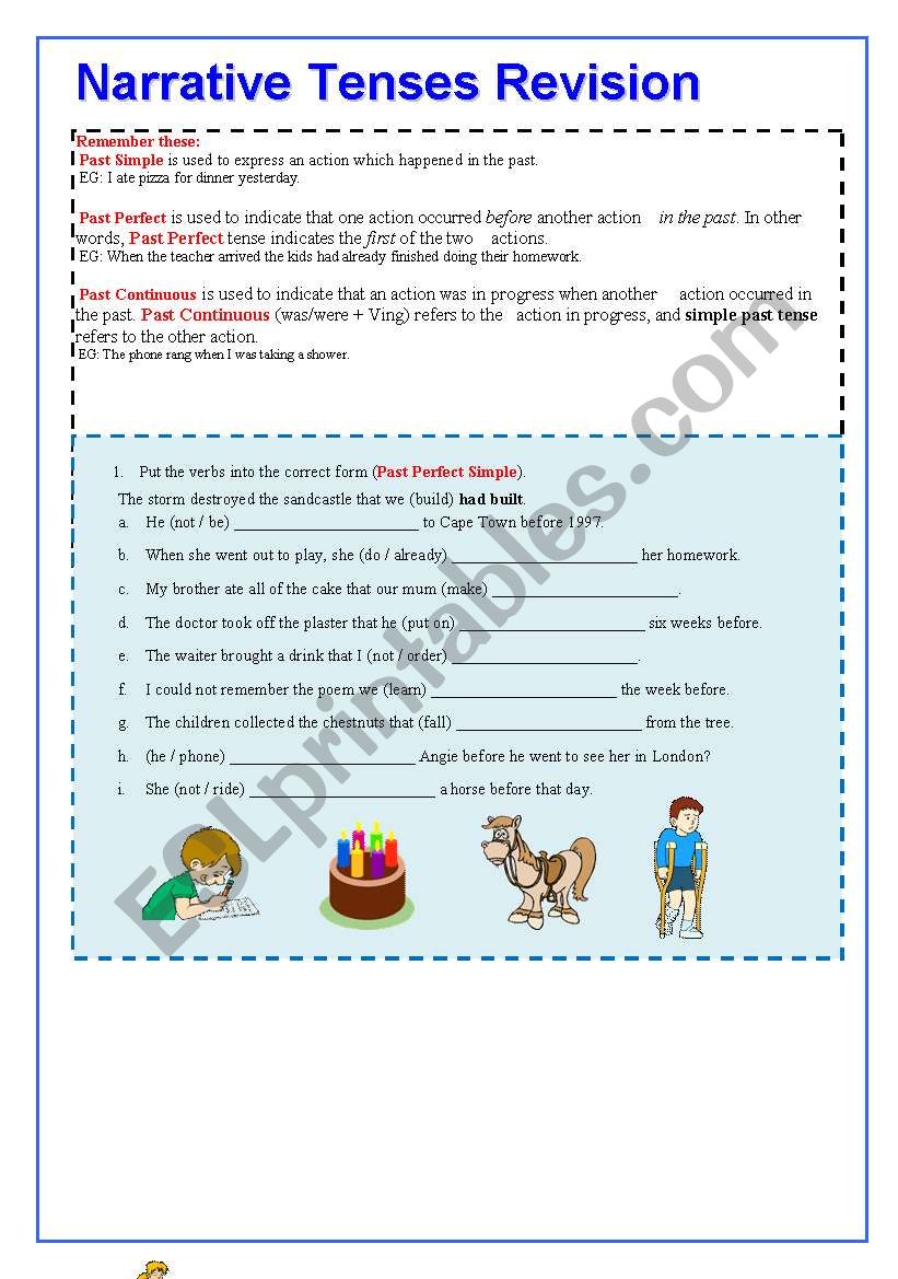 english-worksheets-narrative-tenses