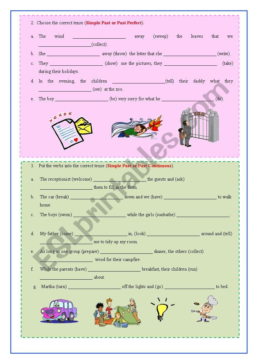 Narrative Tenses 2 worksheet