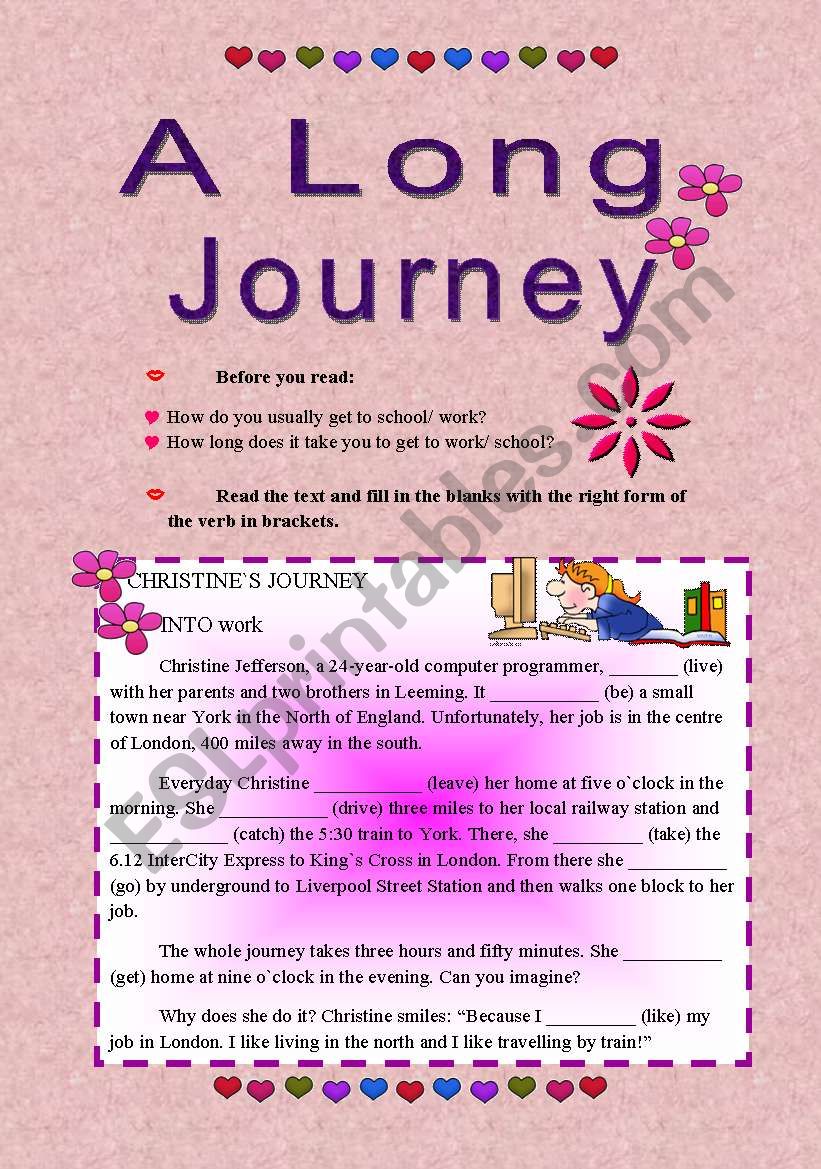 the long long journey questions and answers