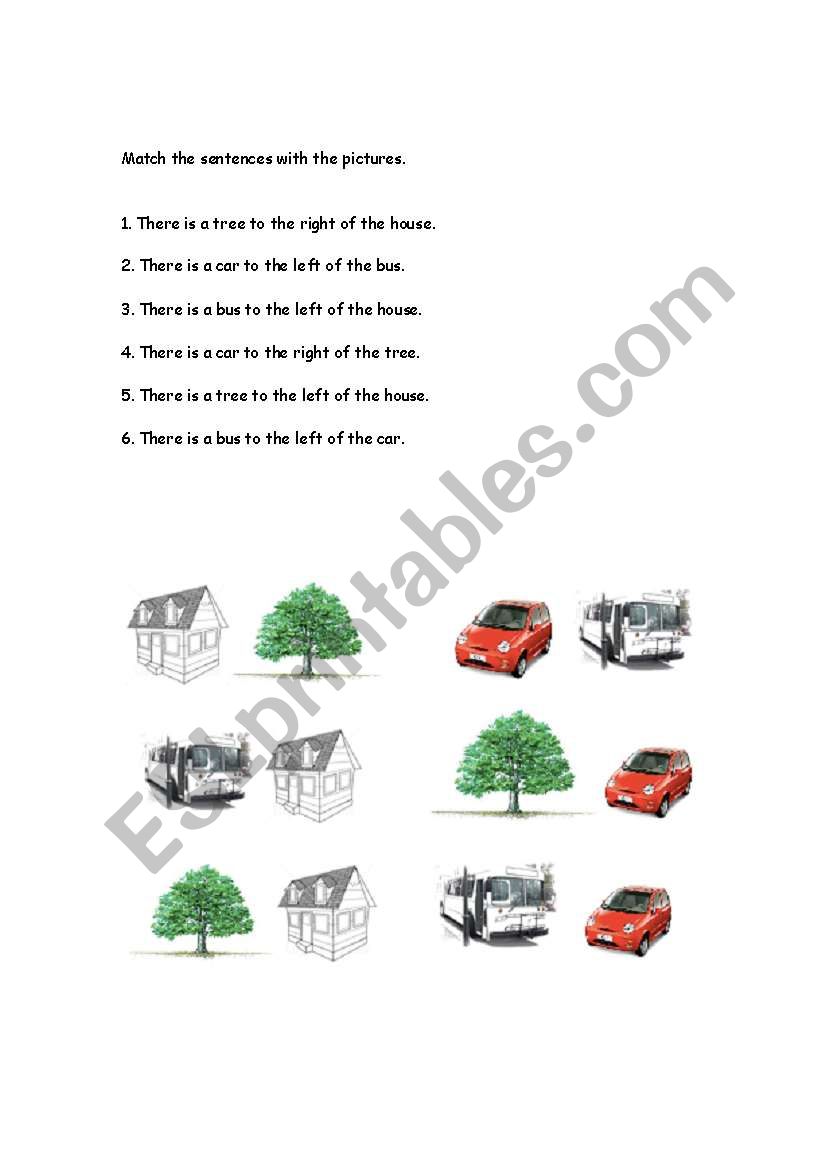Left and Right Neighborhood Worksheet