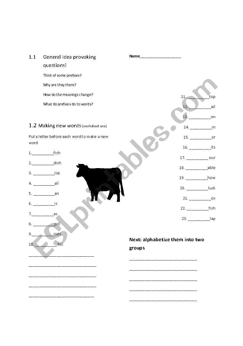 How can YOU make a new word worksheet