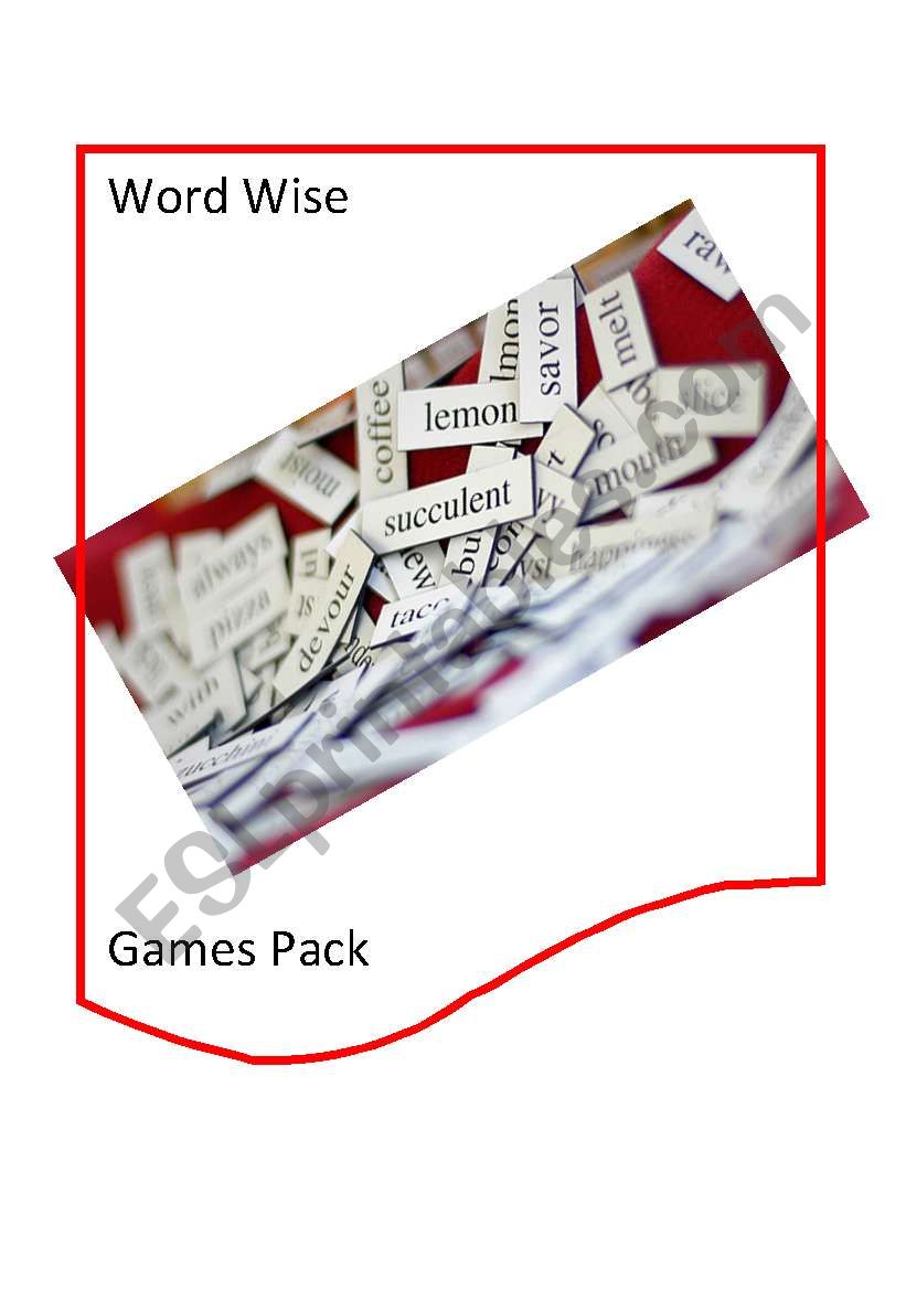 Word Wise Game Pack worksheet