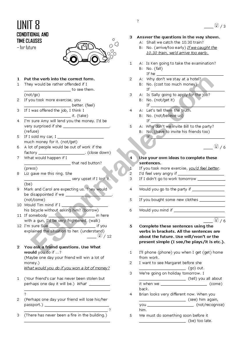 Conditional and time clauses - for future