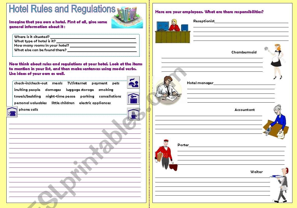 Hotel Rules and Regulations (modals)