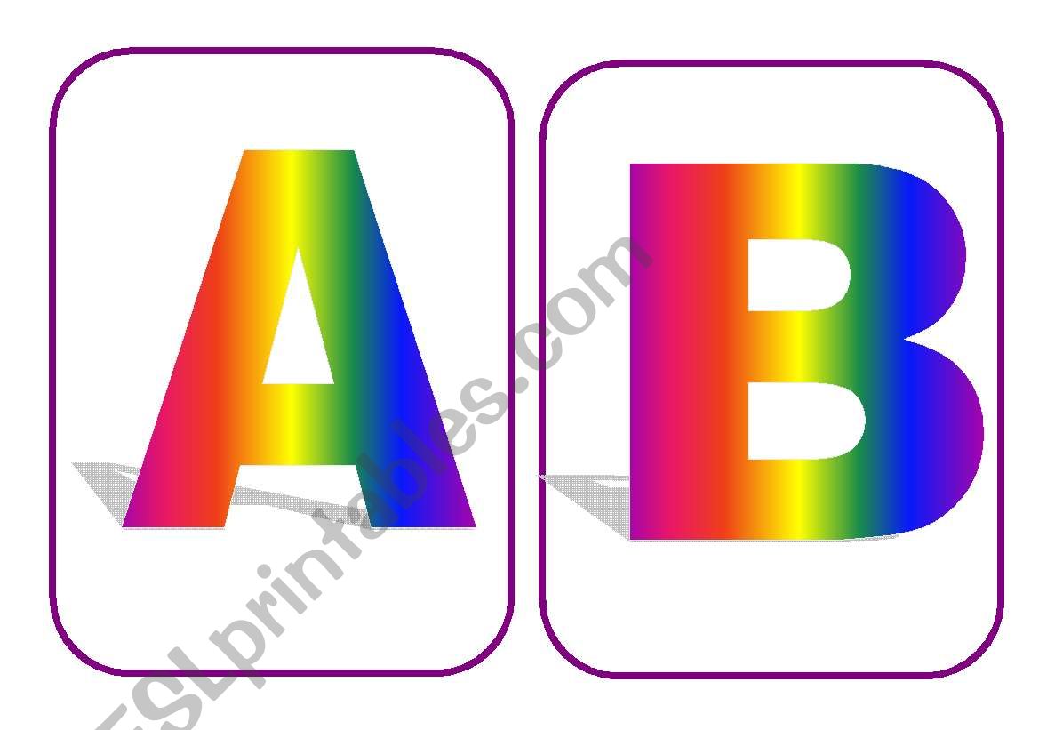 alphabet flashcards worksheet