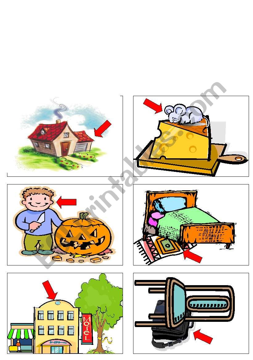 prepositions of place 2/4 worksheet