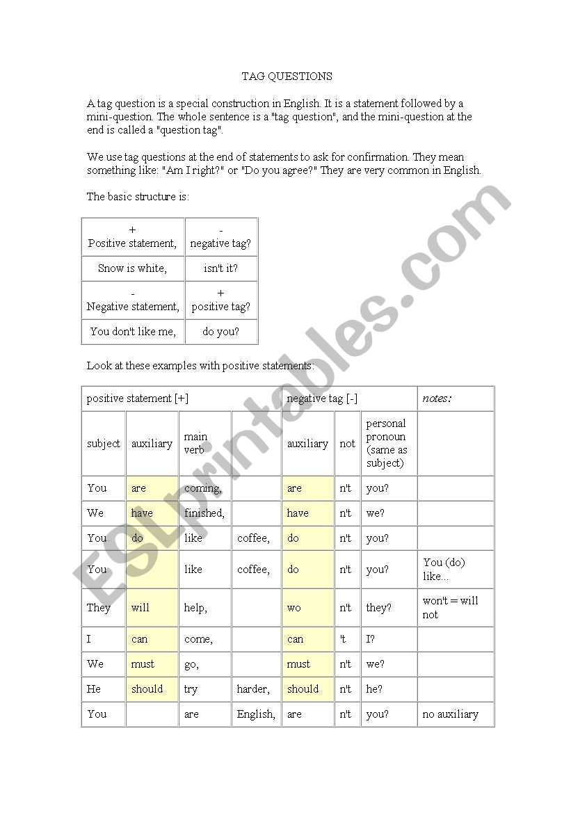 other or others worksheet