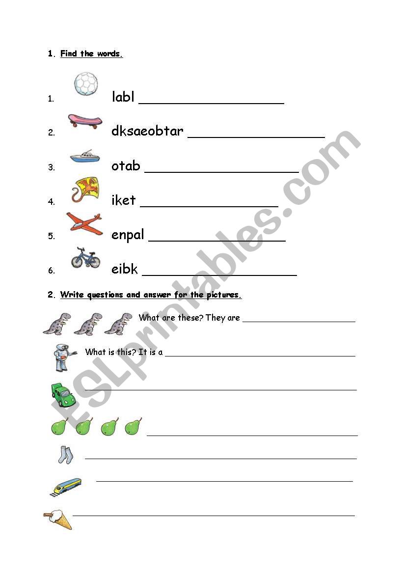 making questions worksheet