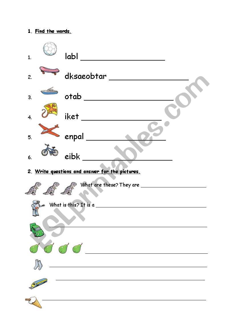 making questions worksheet