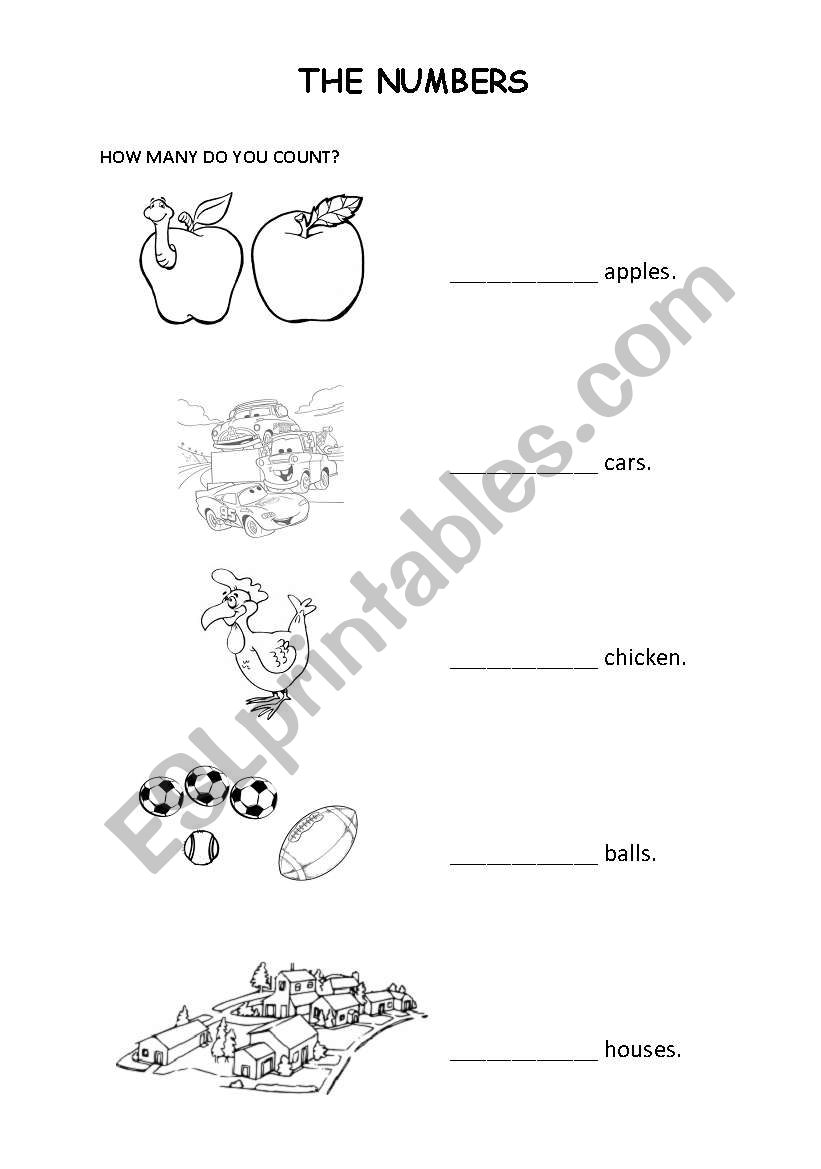 The Numbers worksheet